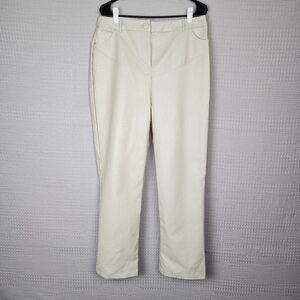 4TH & RECKLESS NWT Faux Snakeskin High Rise Ivory Straight Leg Pants XXL